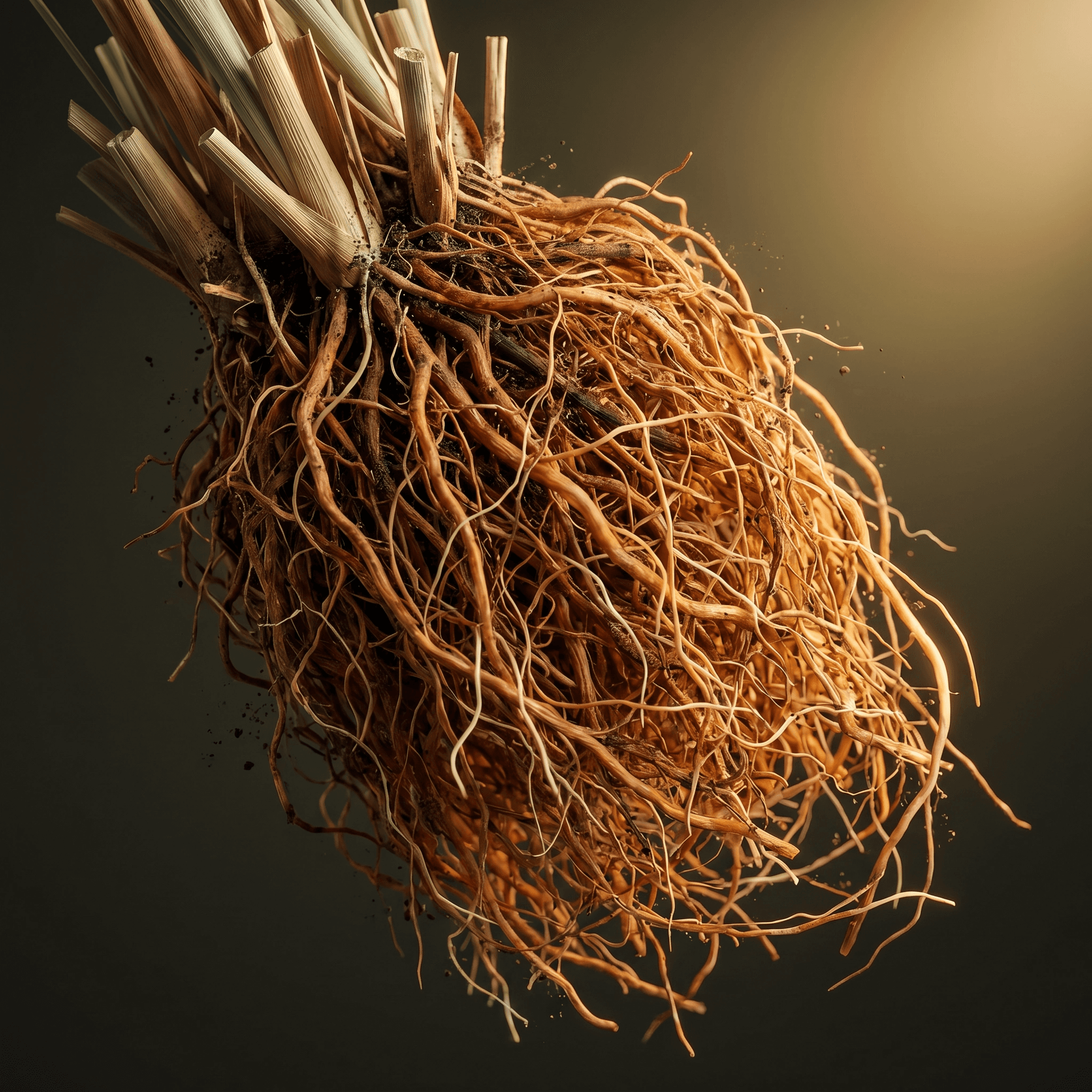 Vetiveria zizanioides root system — the raw ingredient